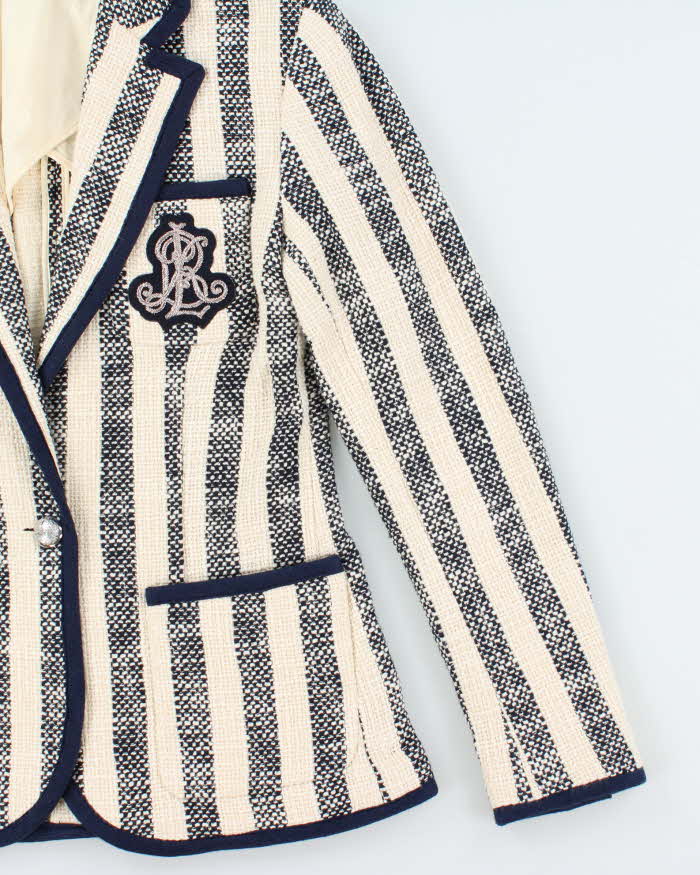 DS Vintage Lauren Ralph Lauren Tweed Single Breasted Blazer Jacket - S