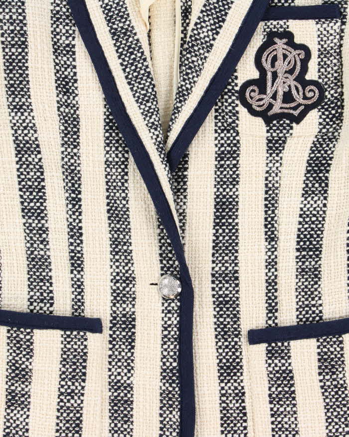 DS Vintage Lauren Ralph Lauren Tweed Single Breasted Blazer Jacket - S