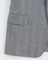 Vintage 1990s Burberry Japan Women's Wool &amp; Mohair Single Breasted Blazer - M