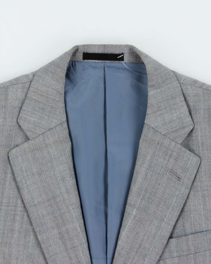 Vintage 1990s Burberry Japan Women's Wool &amp; Mohair Single Breasted Blazer - M