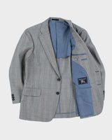 Vintage 1990s Burberry Japan Women's Wool &amp; Mohair Single Breasted Blazer - M