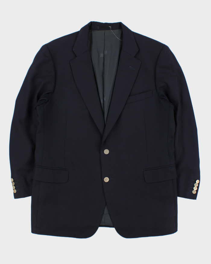 Vintage 1990s Burberry Japan Wool Women's Single Breasted Oversized Blazer - L