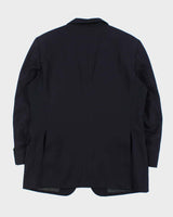 Vintage 1990s Burberry Japan Wool Women's Single Breasted Oversized Blazer - L