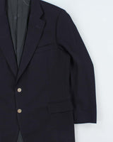 Vintage 1990s Burberry Japan Wool Women's Single Breasted Oversized Blazer - L