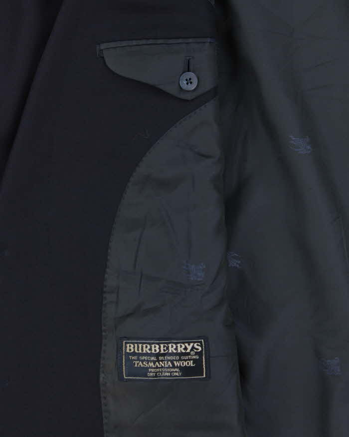 Vintage 1990s Burberry Japan Wool Women's Single Breasted Oversized Blazer - L