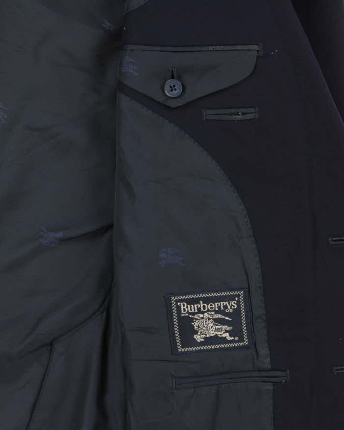 Vintage 1990s Burberry Japan Wool Women's Single Breasted Oversized Blazer - L