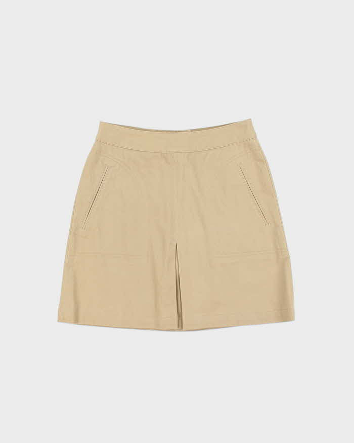 Vintage Y2K 00s DKNY Tan Canvas Women's Two-Piece Skirt Suit - S
