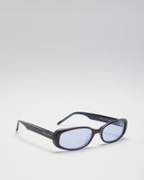 Vintage 90s Ralph Lauren Black &amp; Purple Thin Sunglasses - O/S