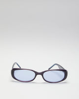 Vintage 90s Ralph Lauren Black &amp; Purple Thin Sunglasses - O/S
