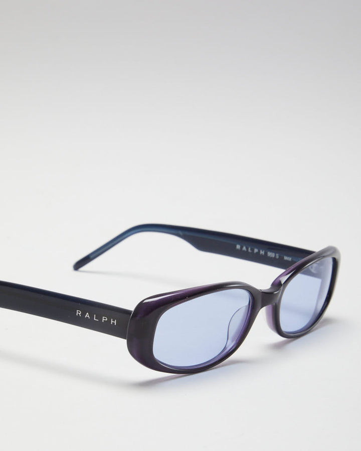 Vintage 90s Ralph Lauren Black & Purple Thin Sunglasses - O/S
