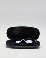 Vintage 90s Ralph Lauren Black &amp; Purple Thin Sunglasses - O/S