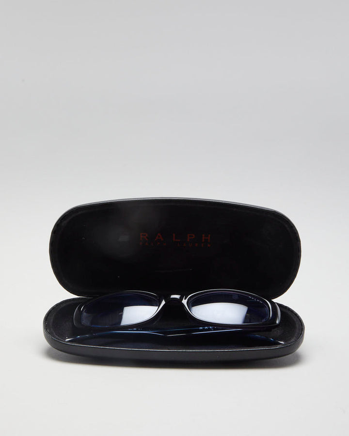 Vintage 90s Ralph Lauren Black & Purple Thin Sunglasses - O/S