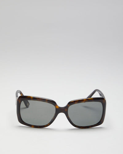 Y2K 00s Anne Klein Tortoiseshell Square Sunglasses - O/S