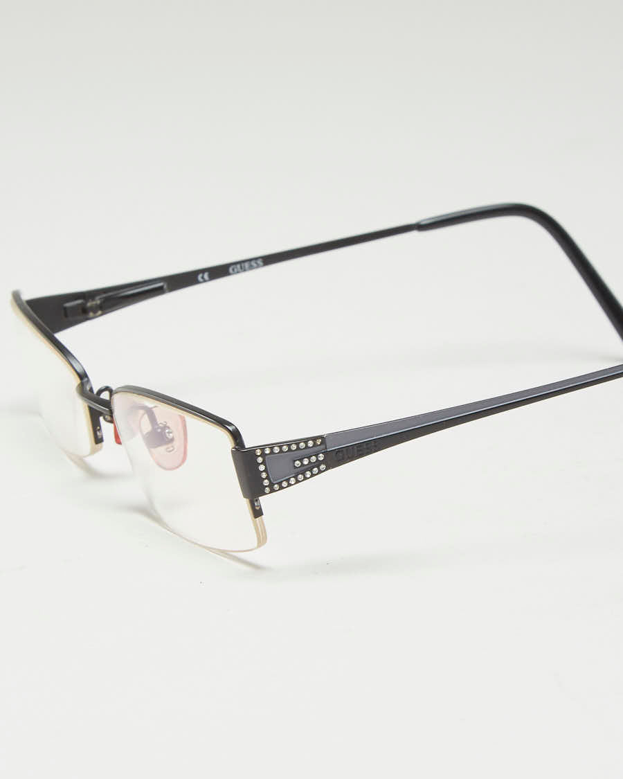 Black Y2K Guess Wire Glasses