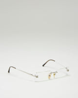 Silver Y2K Chanel Wired Glasses
