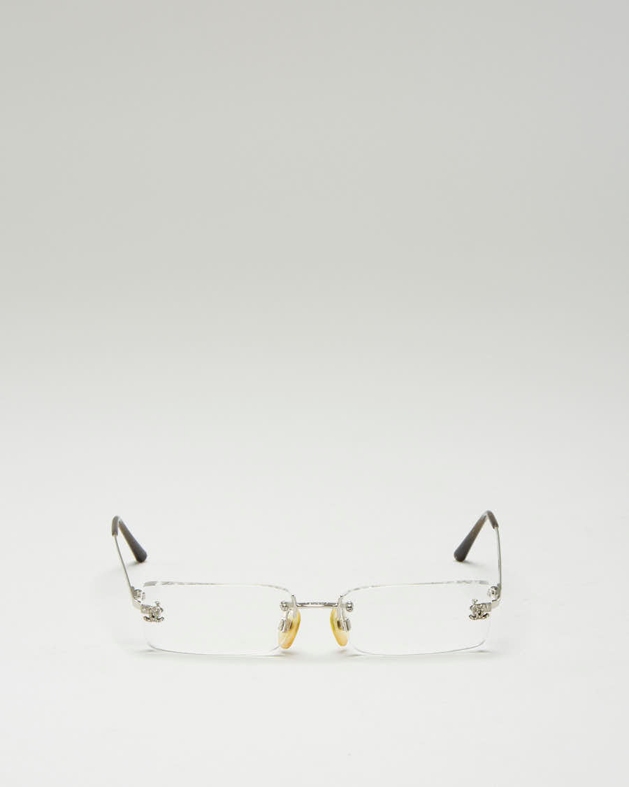 Silver Y2K Chanel Wired Glasses