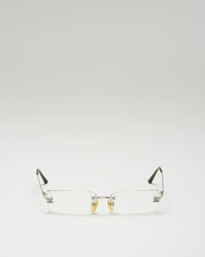 Silver Y2K Chanel Wired Glasses