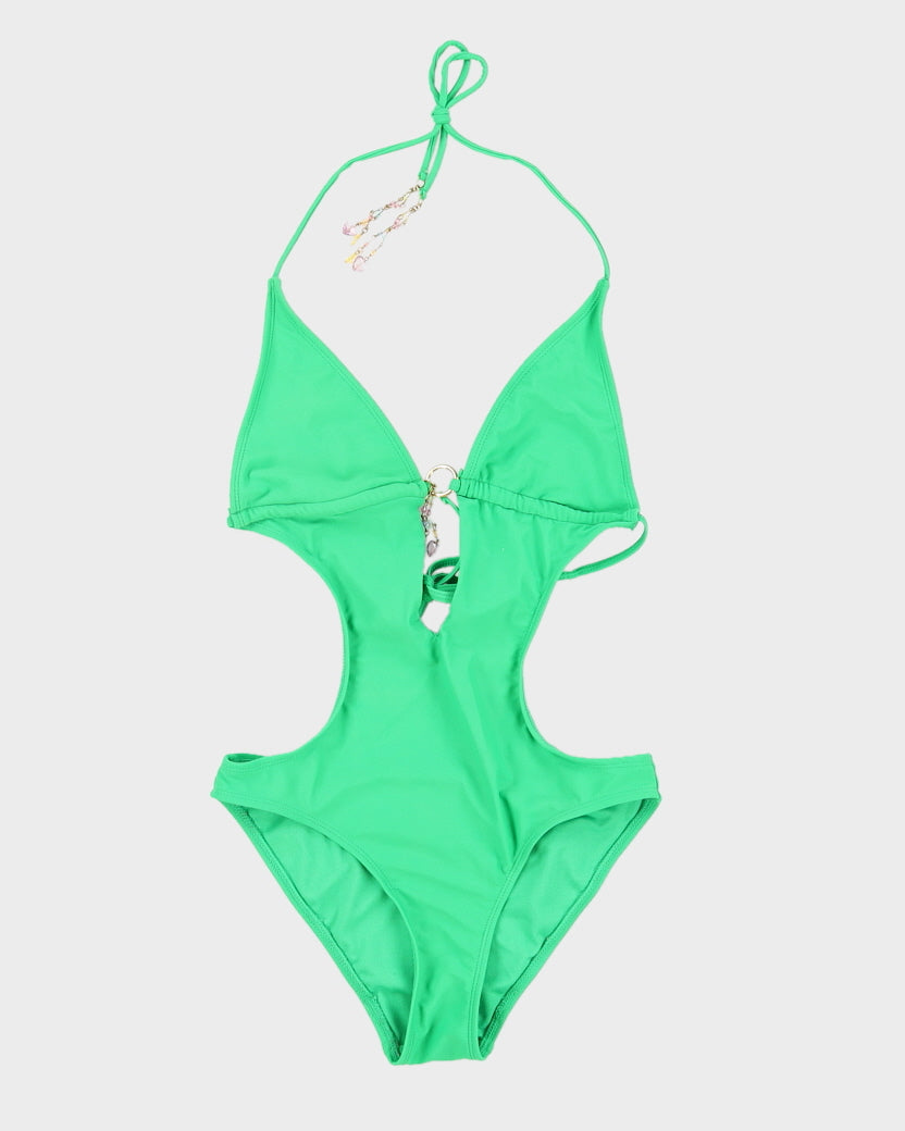 Y2K Green Cut Out Swimsuit - S