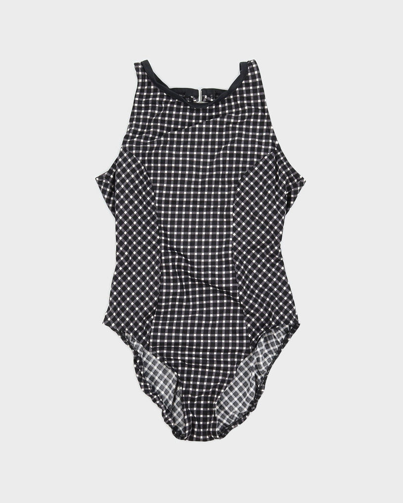 Vintage 60s Gingham Swimsuit - S
