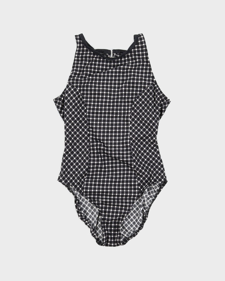 Vintage 60s Gingham Swimsuit - S