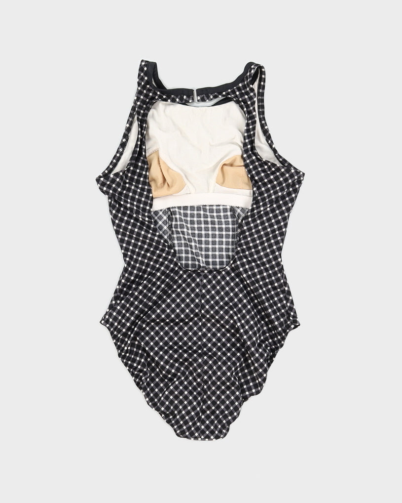 Vintage 60s Gingham Swimsuit - S