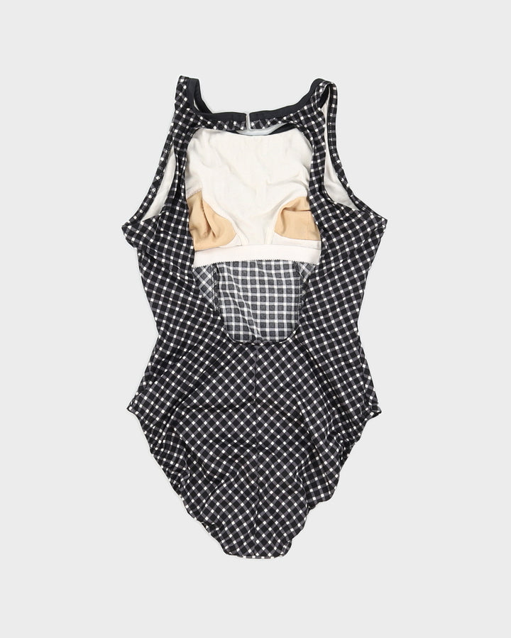 Vintage 60s Gingham Swimsuit - S
