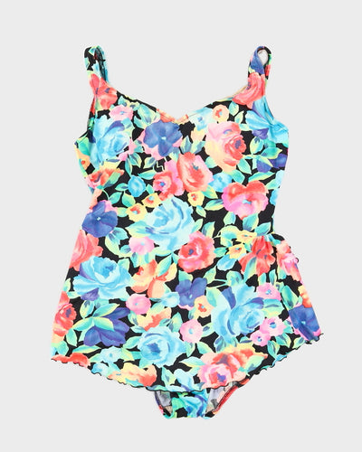 1960s Floral Vintage Swimsuit - L