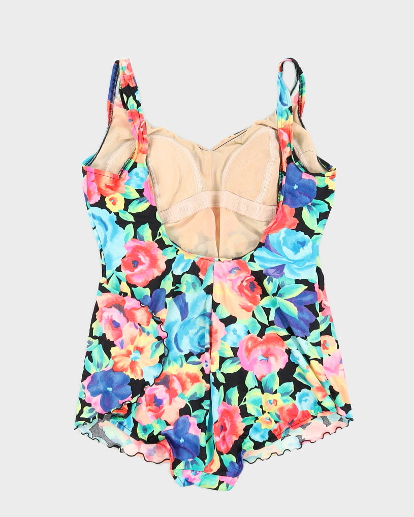 1960s Floral Vintage Swimsuit - L