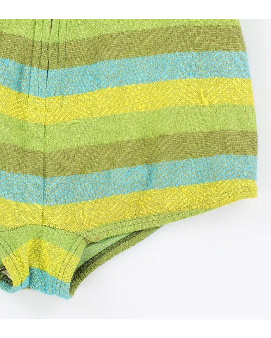 1940s Jantzen Striped Knitted Swimsuit - XXS