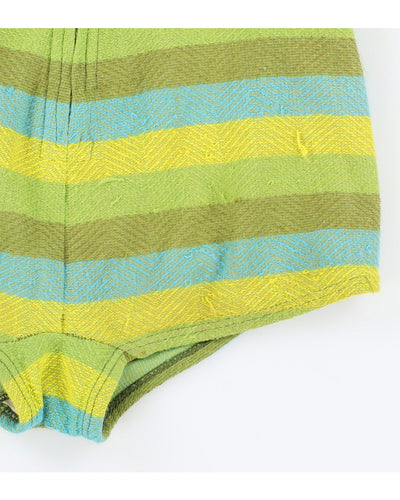 1940s Jantzen Striped Knitted Swimsuit - XXS