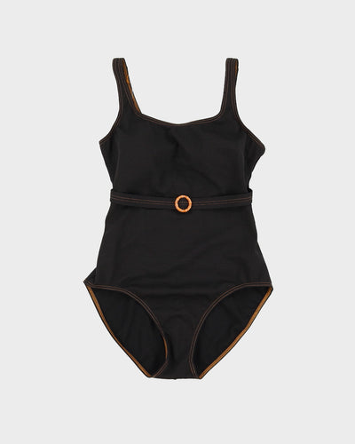 Vintage Belted Swimsuit - M