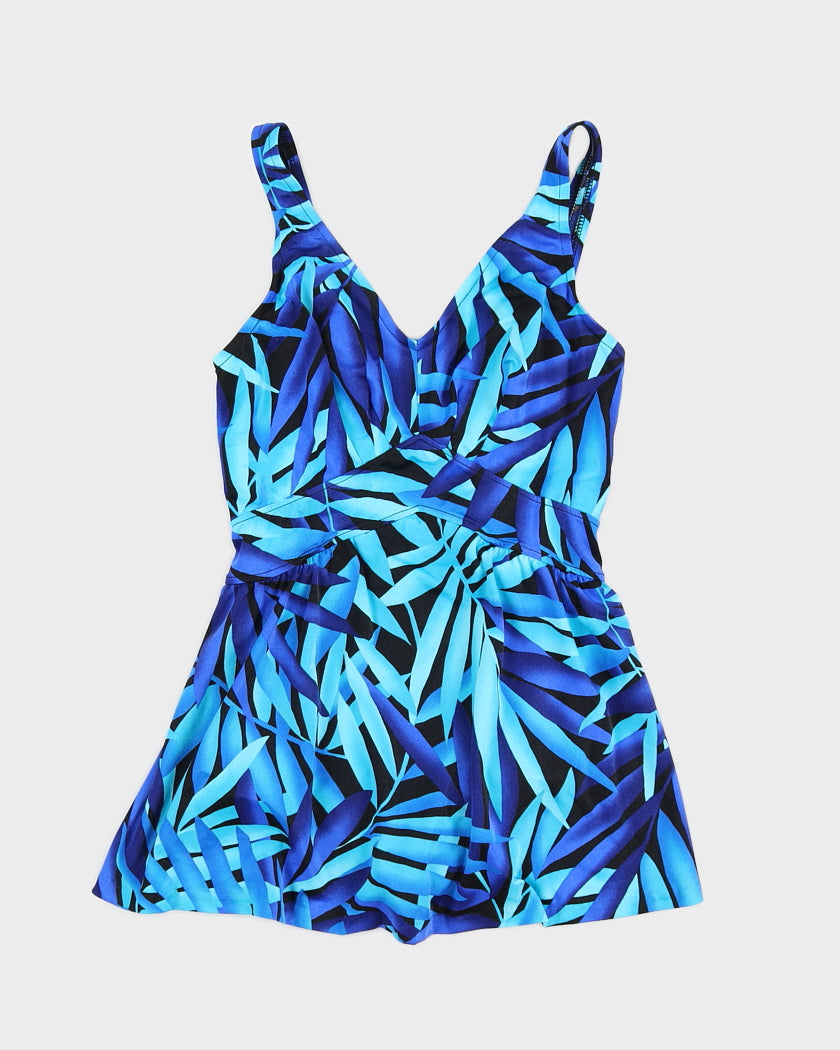 1960s Maxine of Hollywood Blue Swimsuit - M