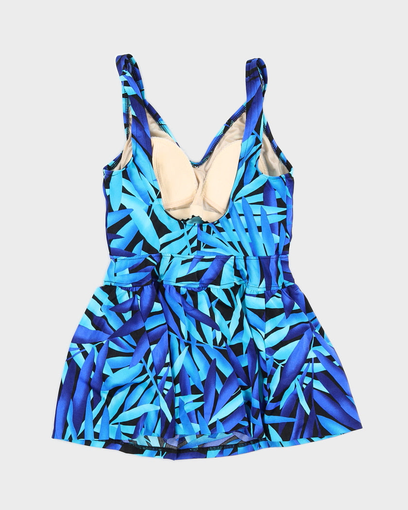 1960s Maxine of Hollywood Blue Swimsuit - M