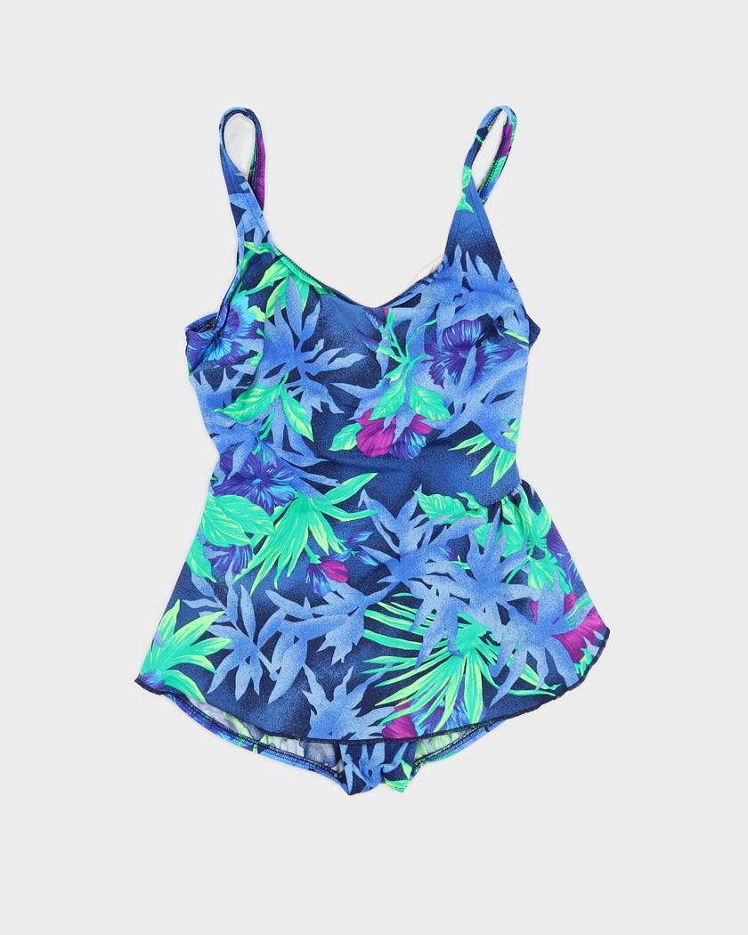 Jantzen 90s Tropical Print Swimsuit - M