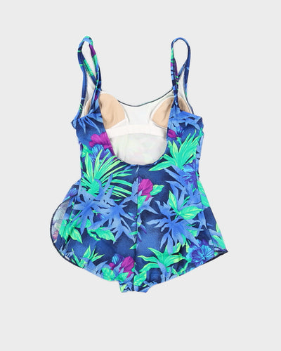 Jantzen 90s Tropical Print Swimsuit - M