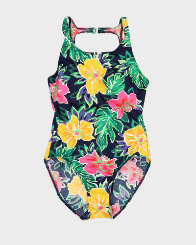 Vintage Floral Swimsuit - M