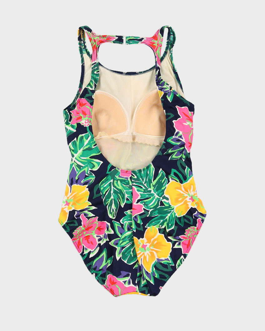 Vintage Floral Swimsuit - M