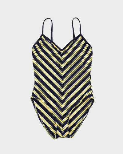Vintage Striped Swimsuit - M
