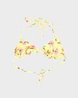 Vintage Y2k 00s Xhilaration Hawaiian Flower Rhinestone Bikini Top - M