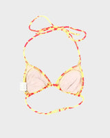 Vintage Y2k 00s Sunset Beach Hawaiian Flower Bikini Top - S