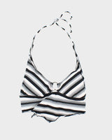 Vintage Y2k 00s Maurices O Ring Stripe Bikini Top - M
