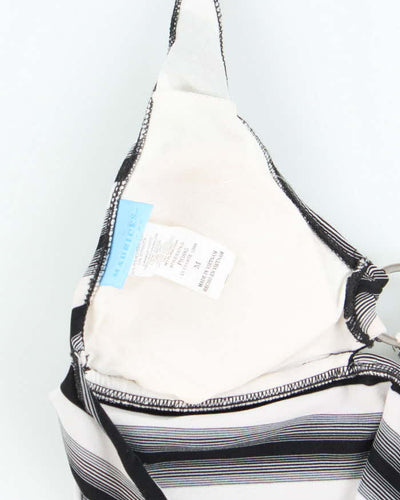 Vintage Y2k 00s Maurices O Ring Stripe Bikini Top - M