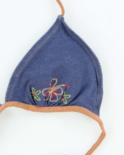 Vintage Y2k 00s No Boundaries Embroidered Bikini Top - M