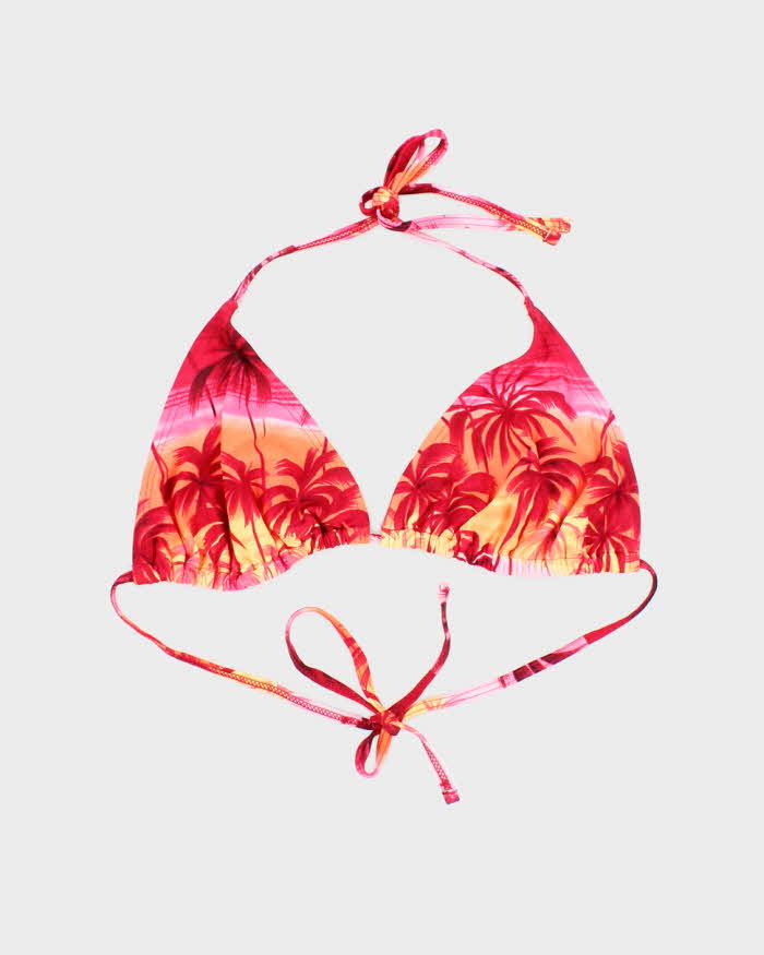 Vintage Y2k 00s Sunset Palm Tree Bikini Top - XL