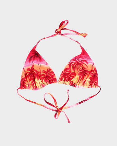 Vintage Y2k 00s Sunset Palm Tree Bikini Top - XL