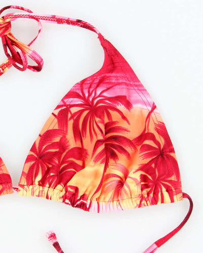 Vintage Y2k 00s Sunset Palm Tree Bikini Top - XL