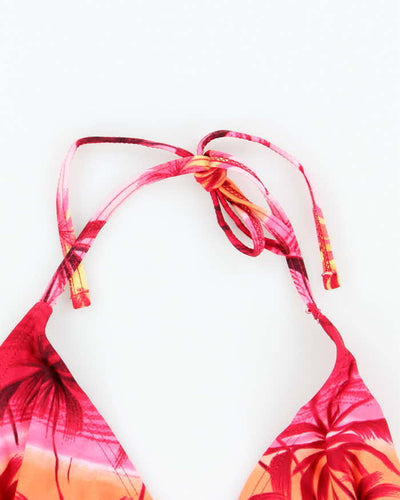 Vintage Y2k 00s Sunset Palm Tree Bikini Top - XL