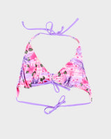 Vintage 90s St Tropez Floral Bikini Top - M