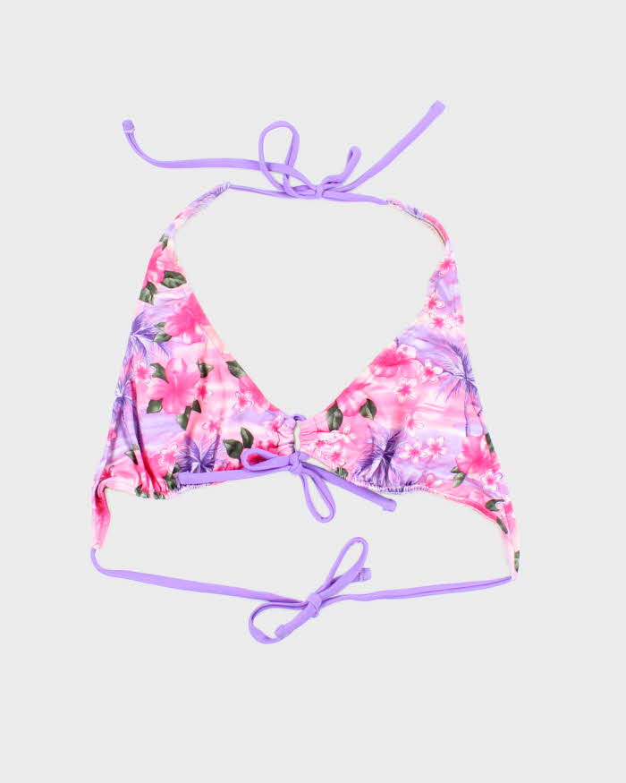 Vintage 90s St Tropez Floral Bikini Top - M