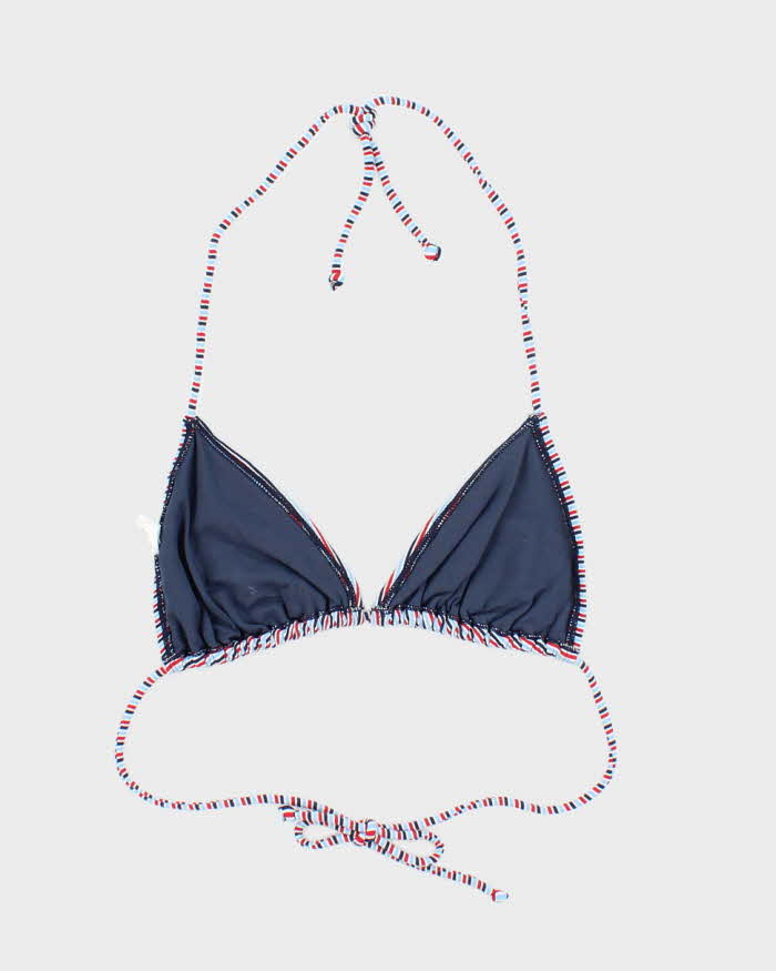 Vintage Y2k 00s Stipe Bikini Top - M